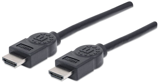 [306119] Manhattan Cable HDMI 1.3m Alta Velocidad Blindado 1.8m Color Negro